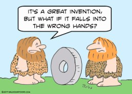 caveman and wheel invention