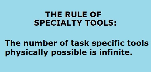 speacilty tool rule